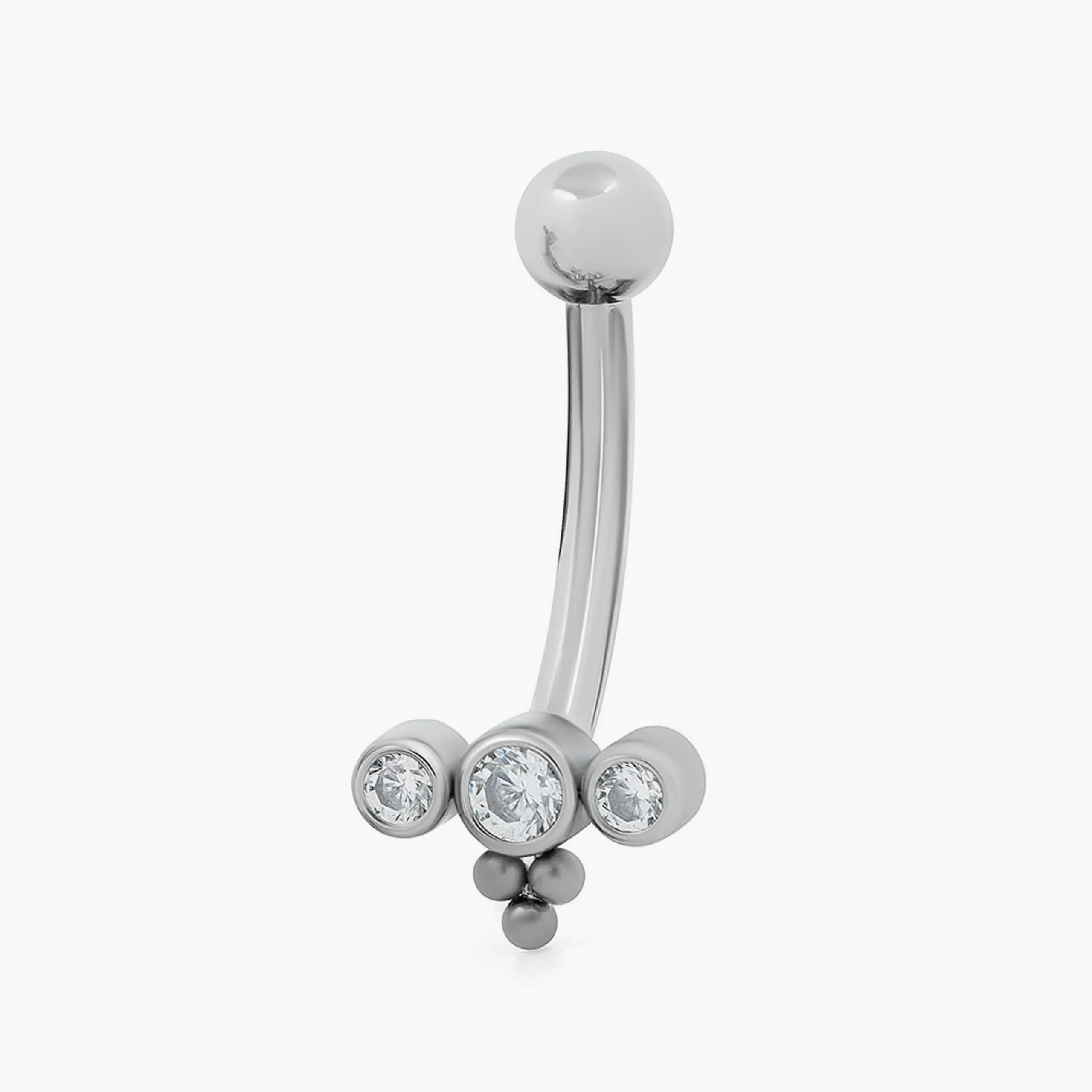 Titanový piercing do pupíku s vnitřním závitem Form Pixie