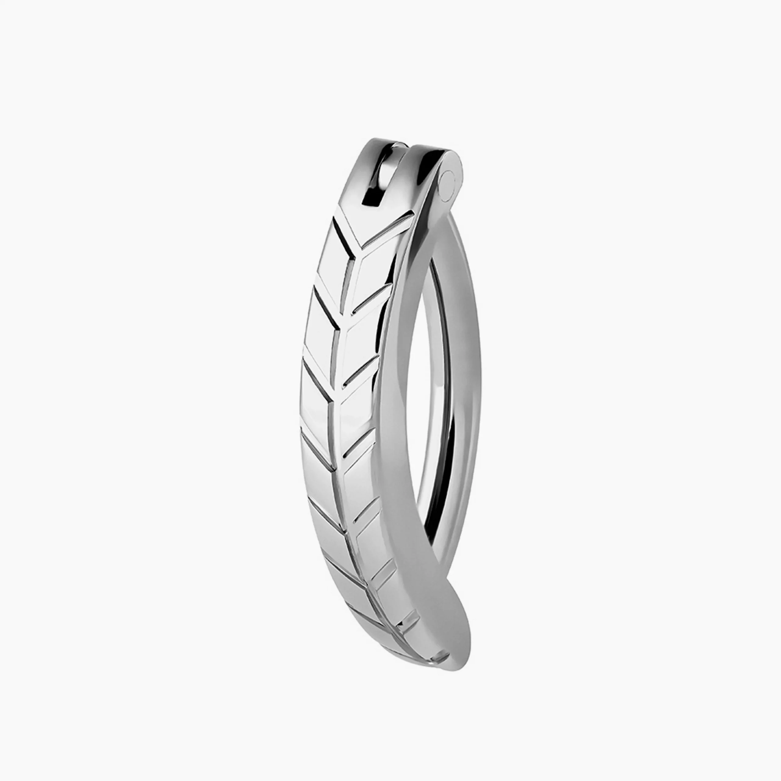Titanový piercing do pupíku s vnitřním závitem Pattern Line