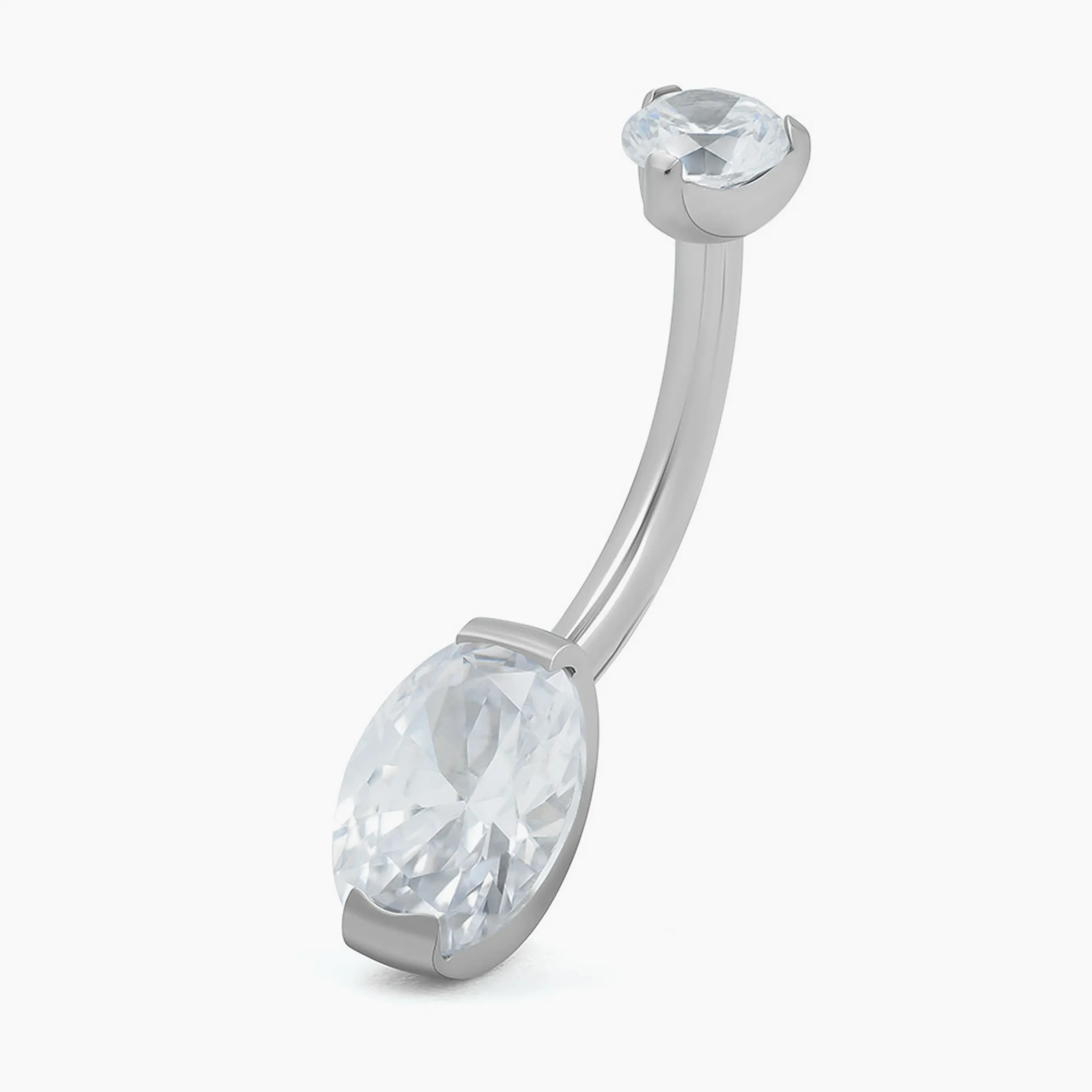 Titanový piercing do pupíku s vnitřním závitem Tino
