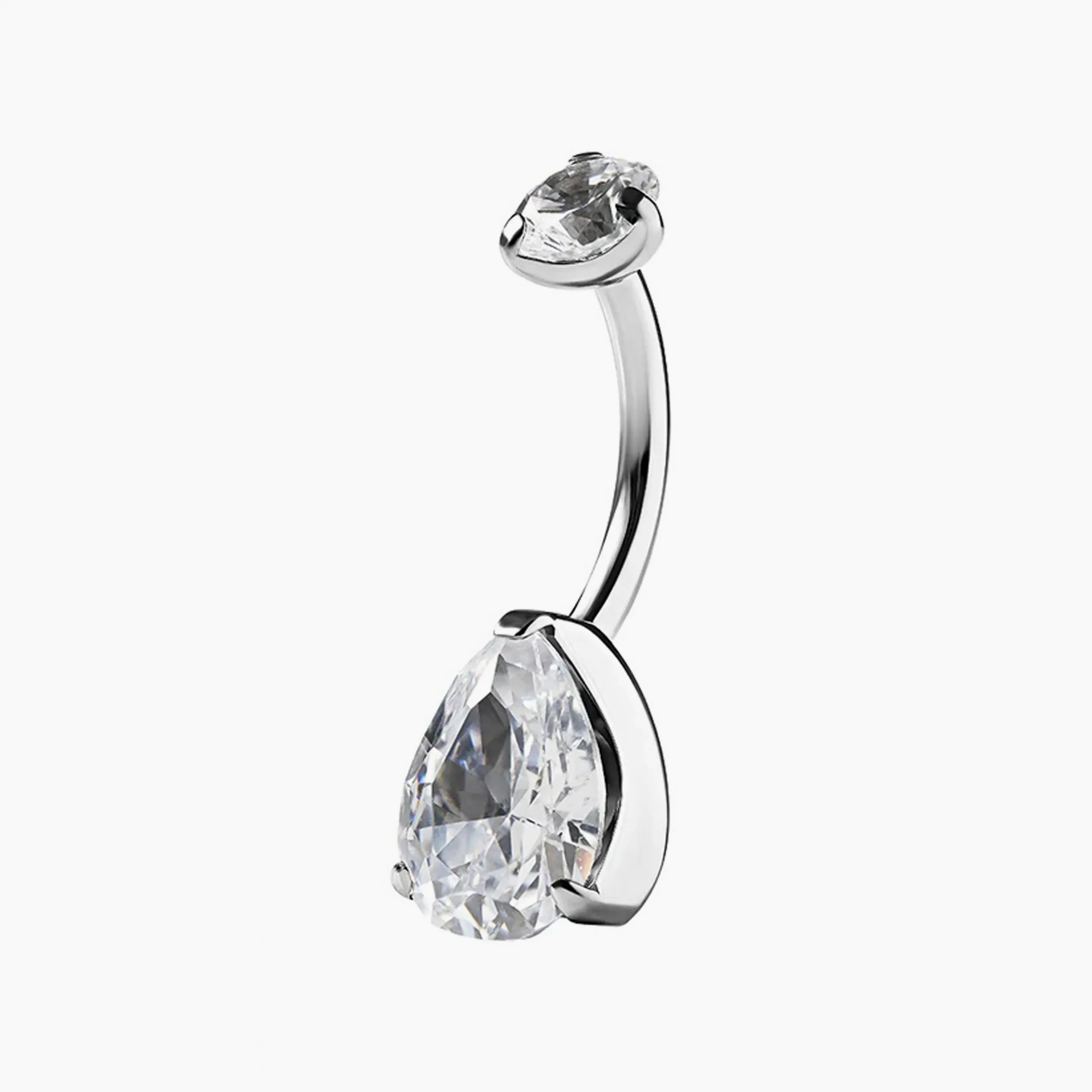Titanový piercing do pupíku s vnitřním závitem Unusual Crystal