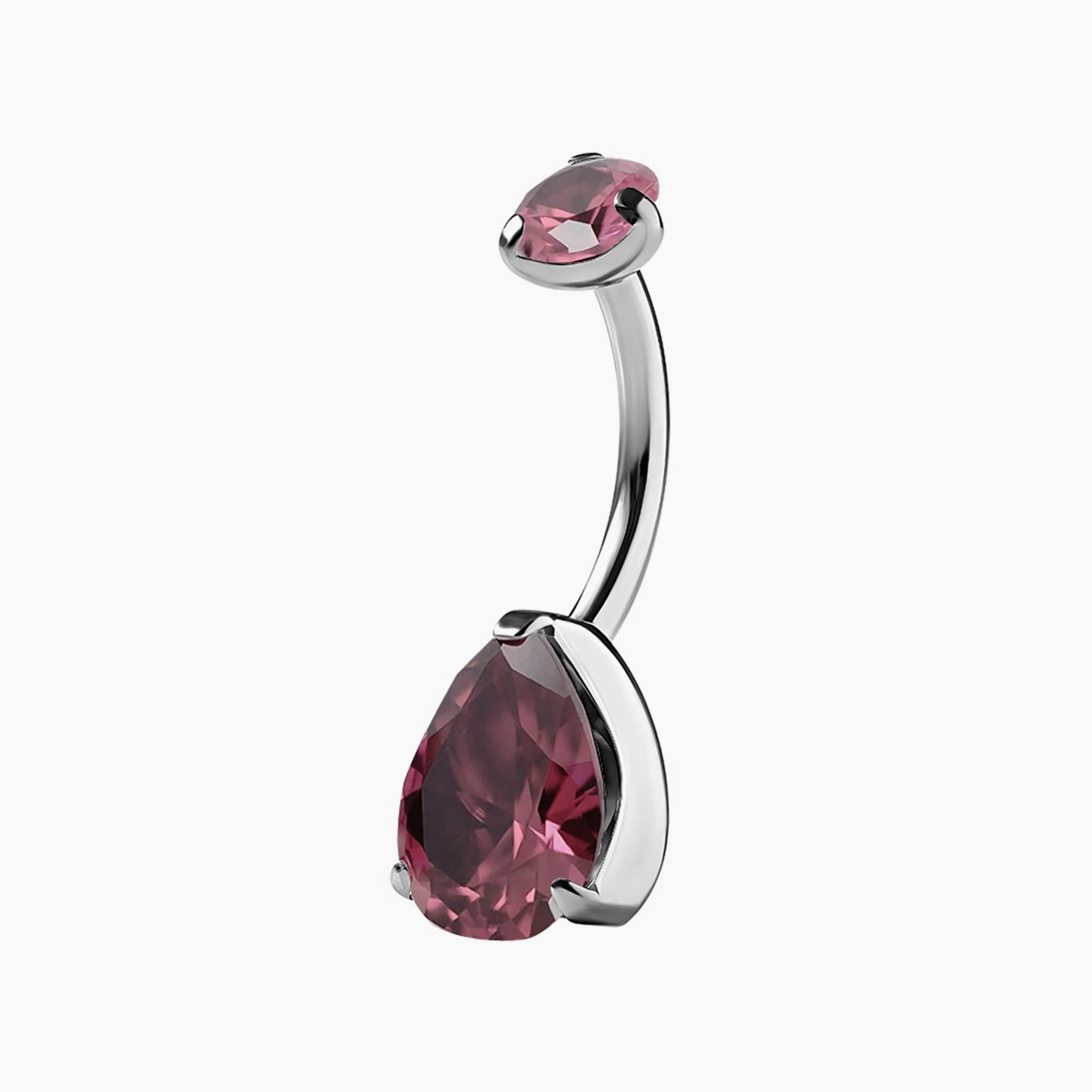 Titanový piercing do pupíku s vnitřním závitem Rodulight