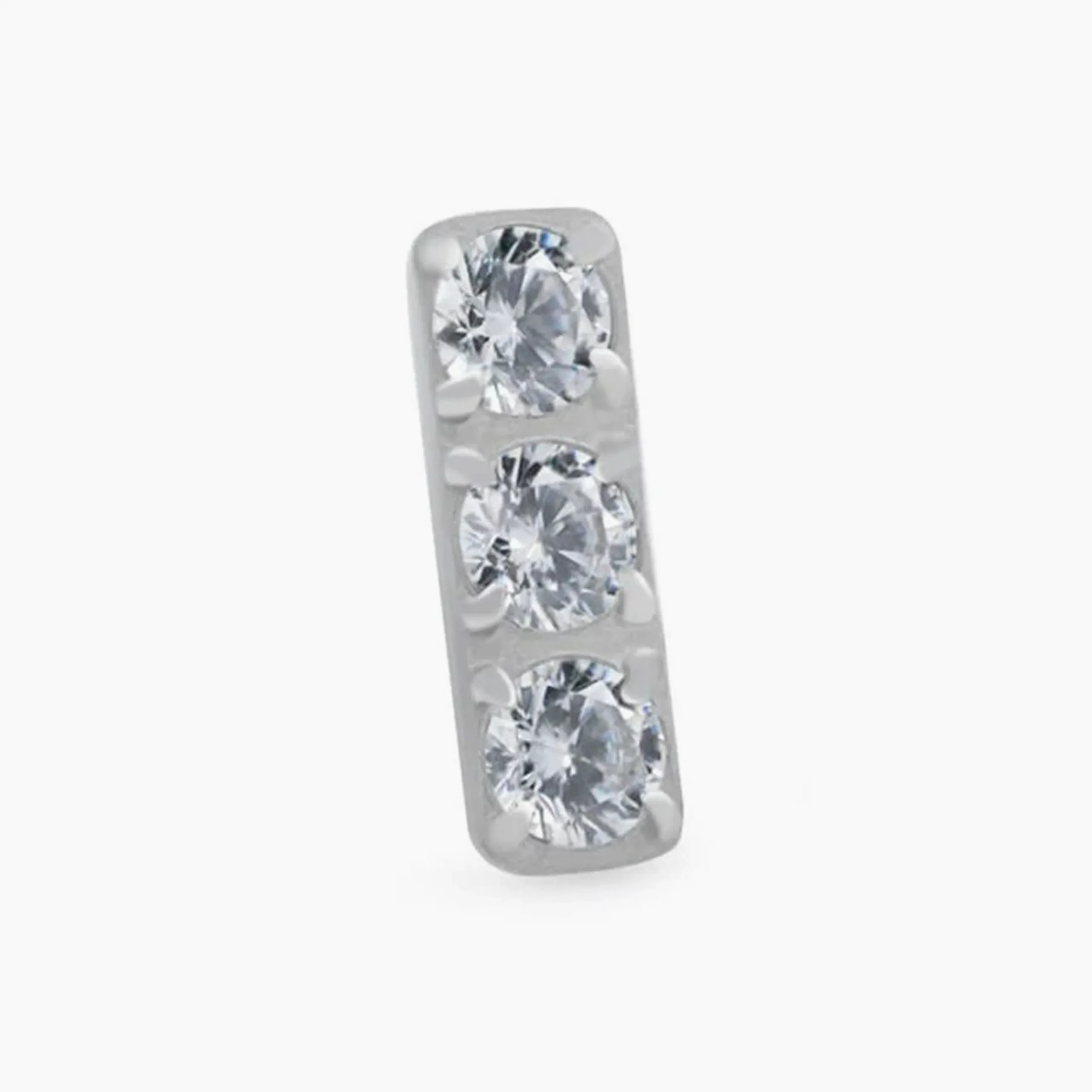 Titanový šperk s vnitřním závitem Bright line