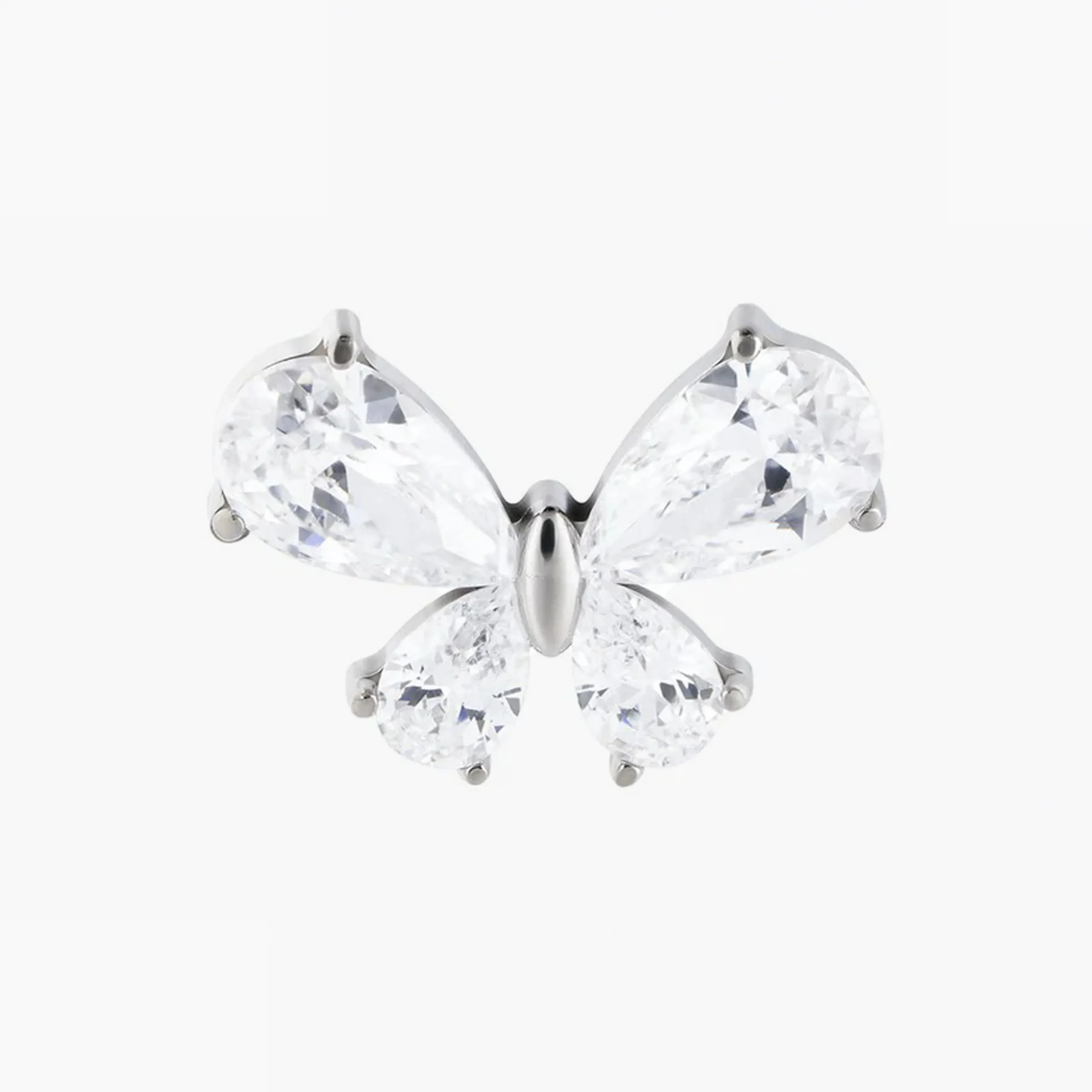 Titanový šperk s vnitřním závitem Butterfly.