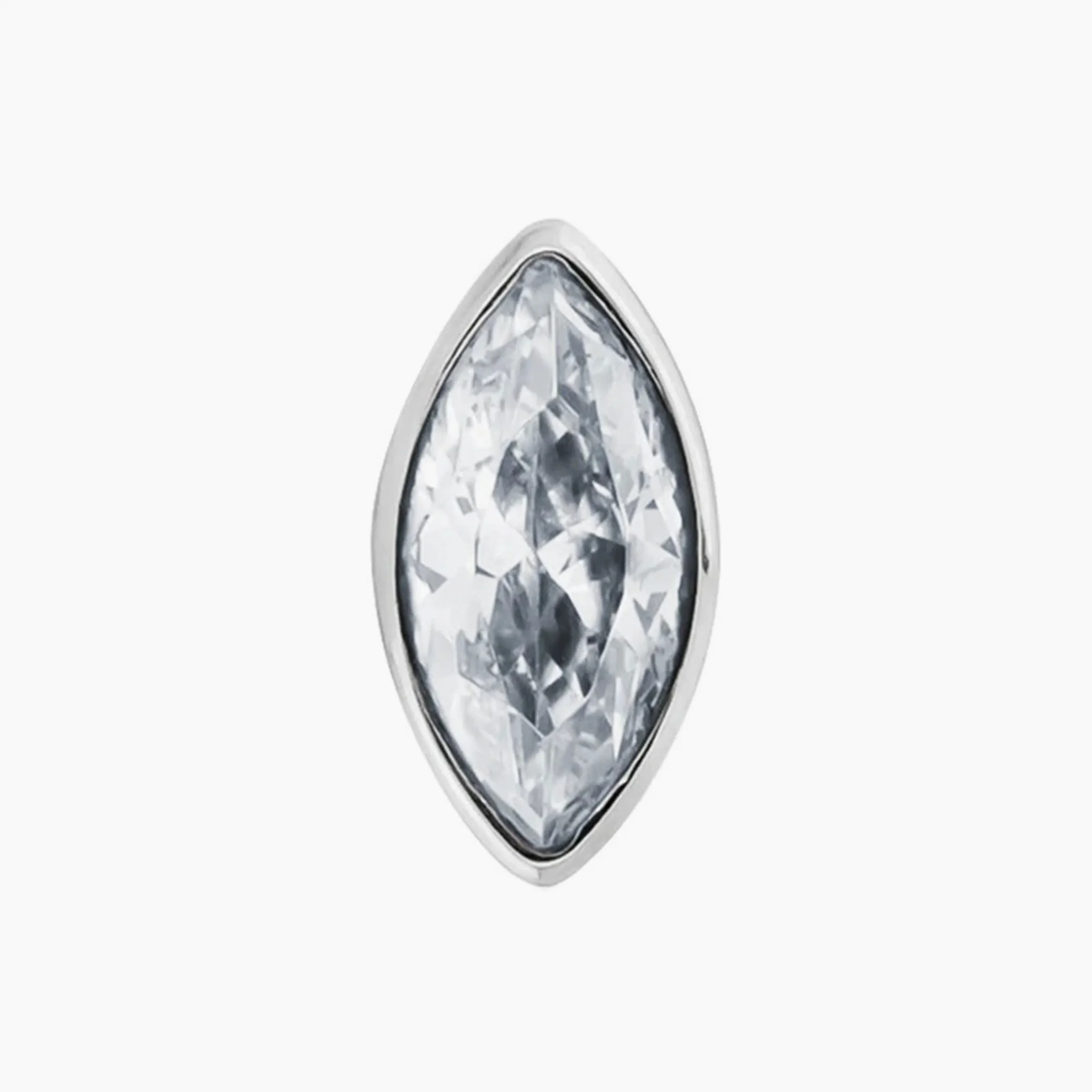 Titanový šperk s vnitřním závitem CZ crystal