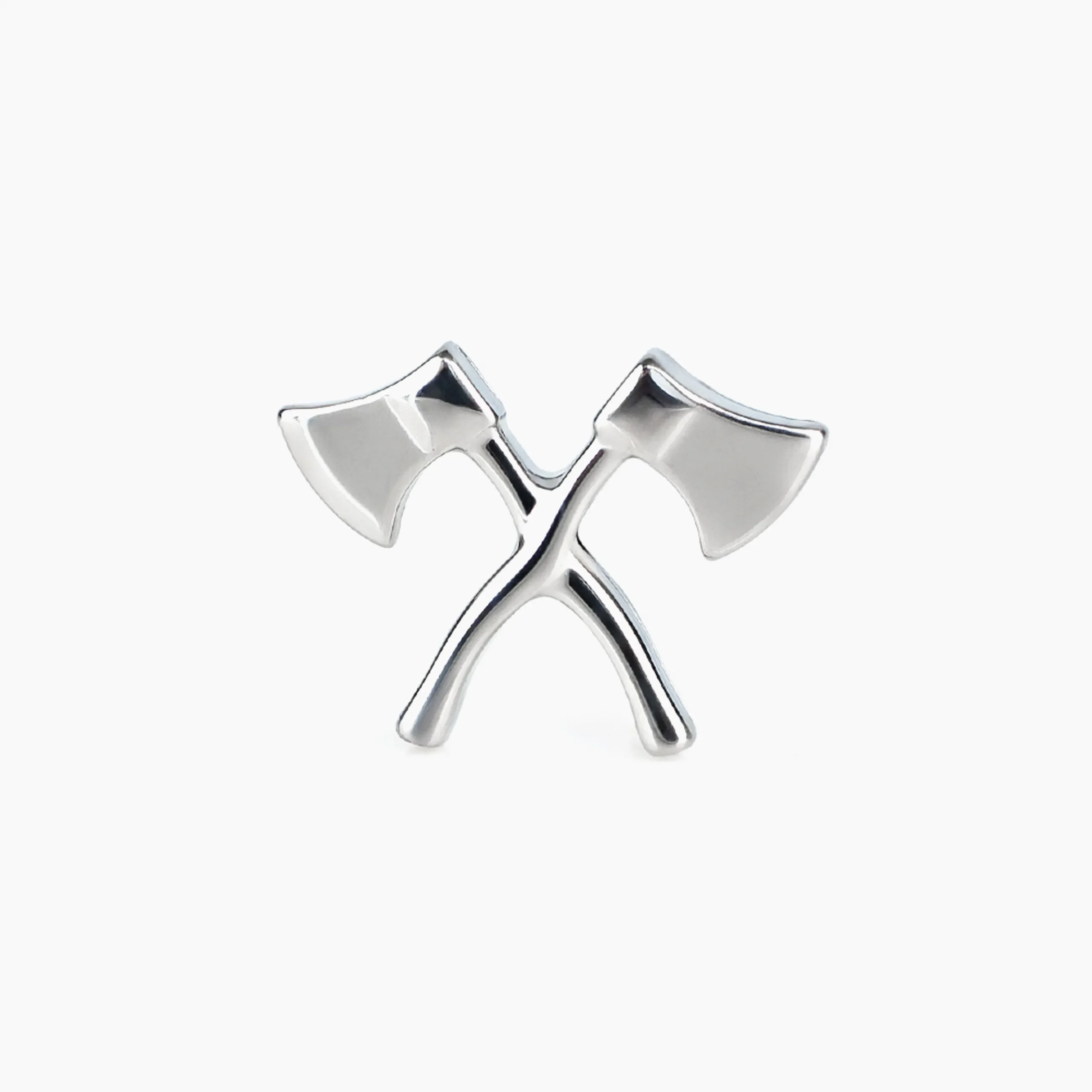 Titanový šperk s vnitřním závitem Double axe.