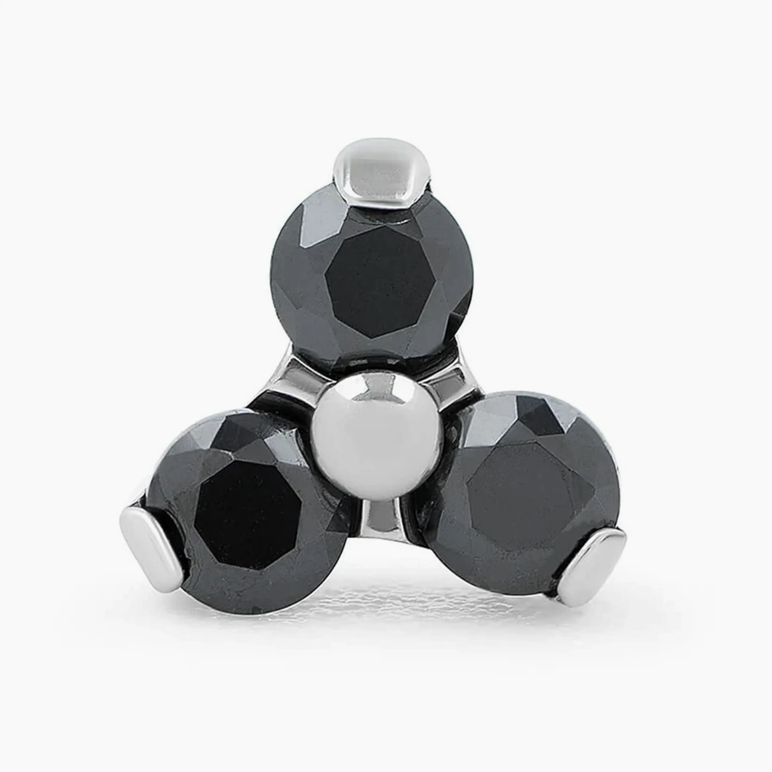 Titanový šperk s vnitřním závitem Gem trio black