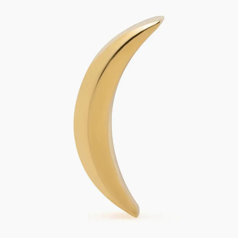 Titanový šperk s vnitřním závitem Gold banana moon