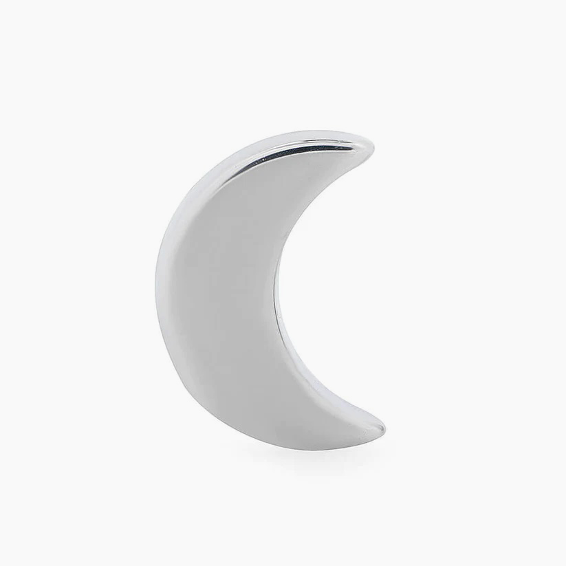 Titanový šperk s vnitřním závitem Half moon