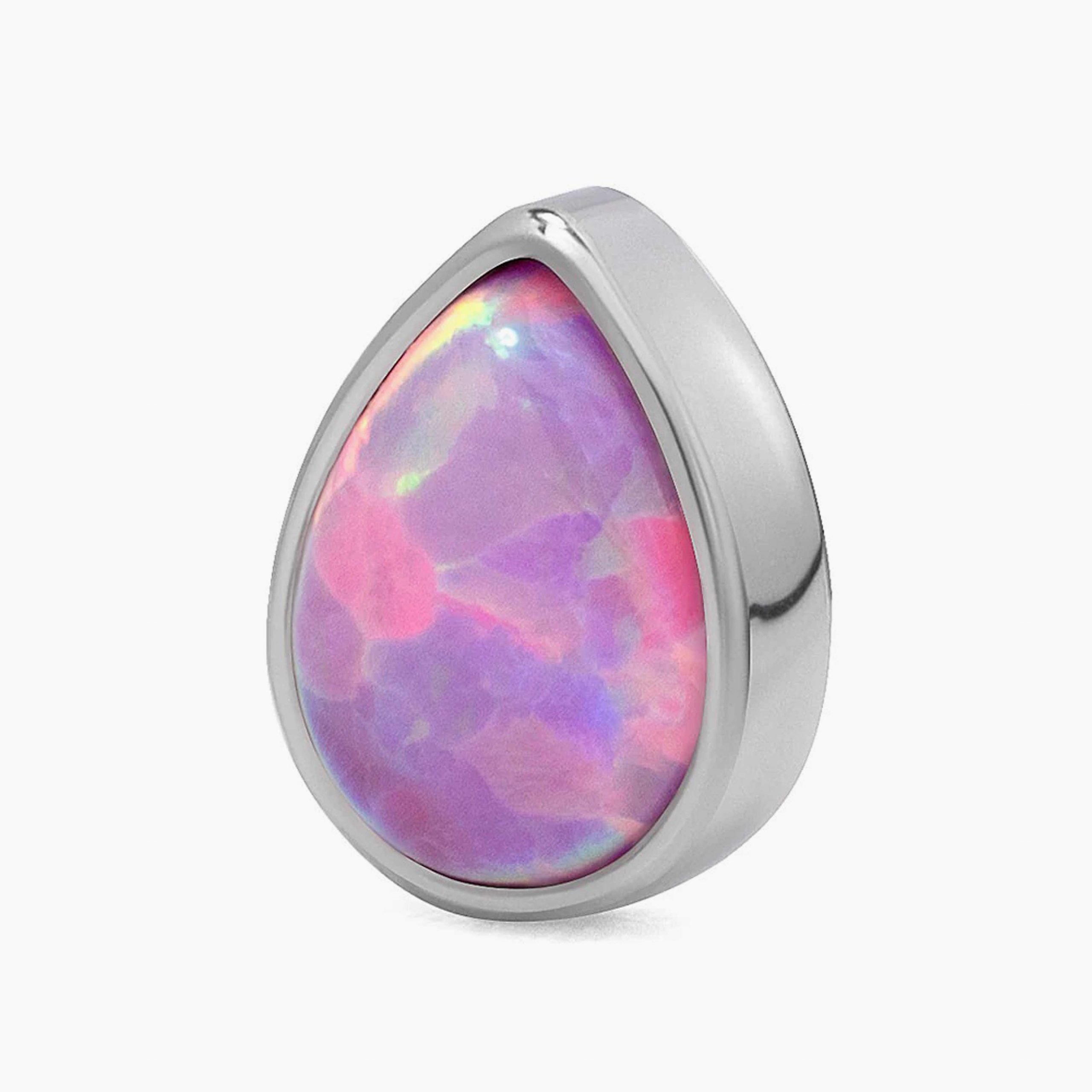 Titanový šperk s vnitřním závitem Opal Drop 22