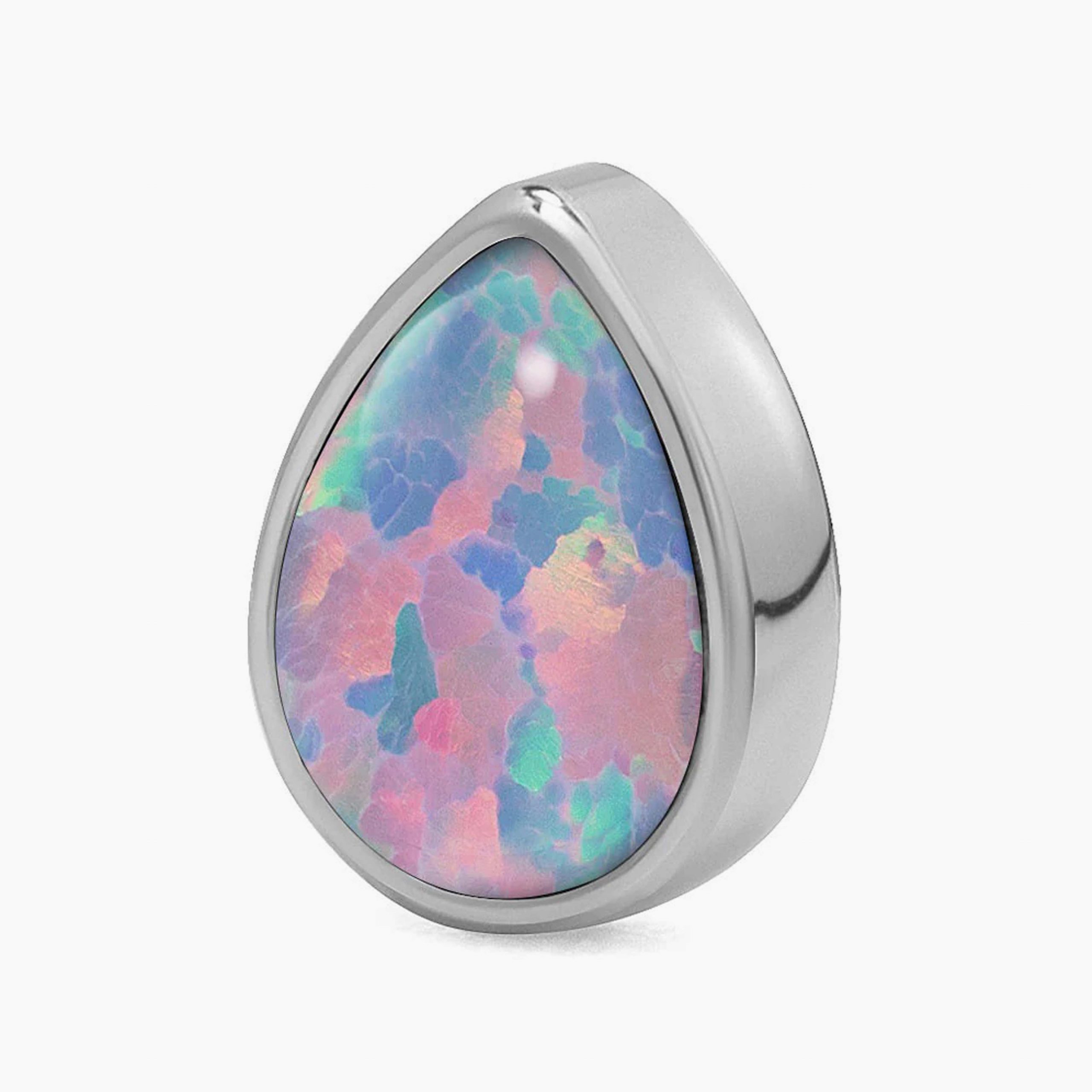 Titanový šperk s vnitřním závitem Opal Drop 38