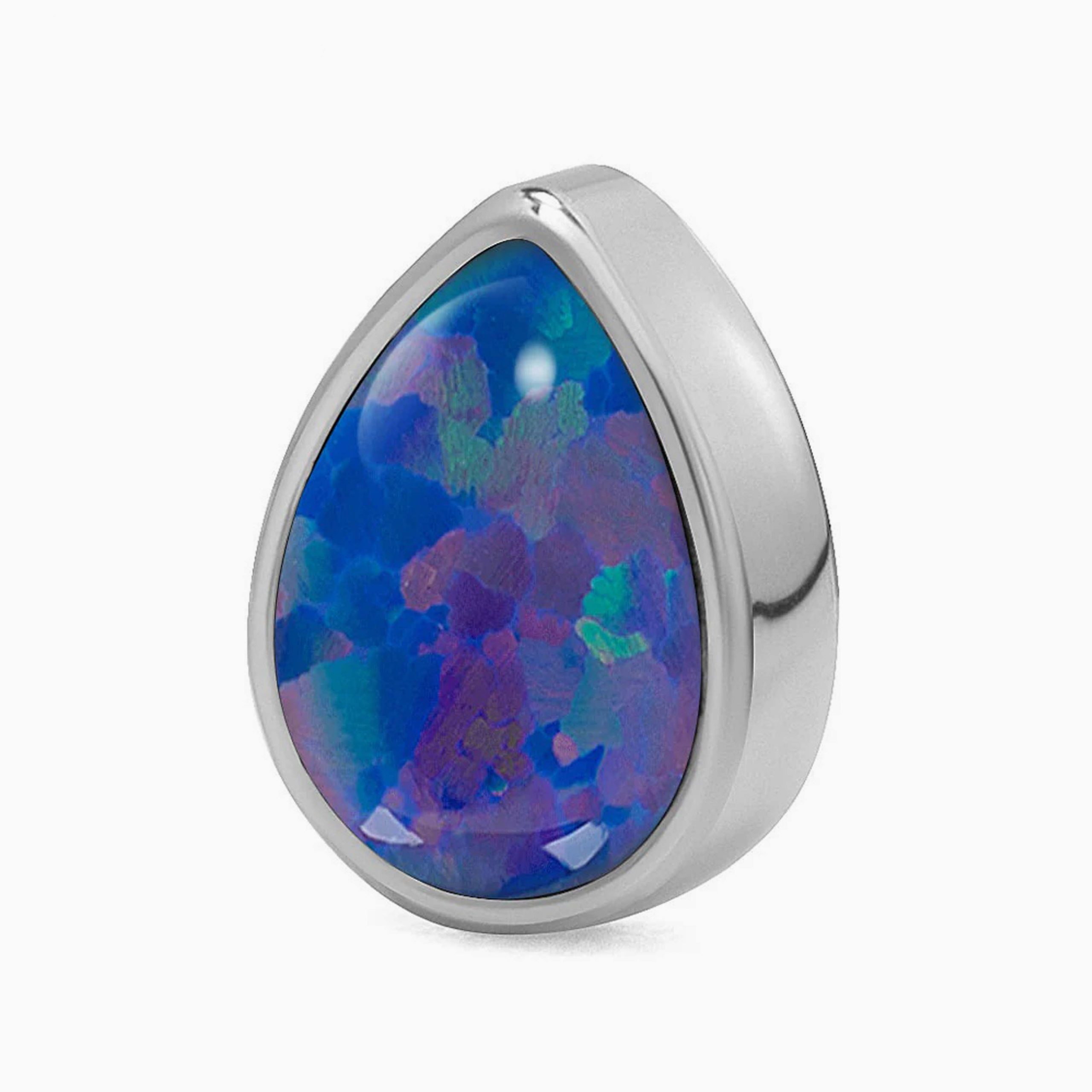 Titanový šperk s vnitřním závitem Opal Drop 75