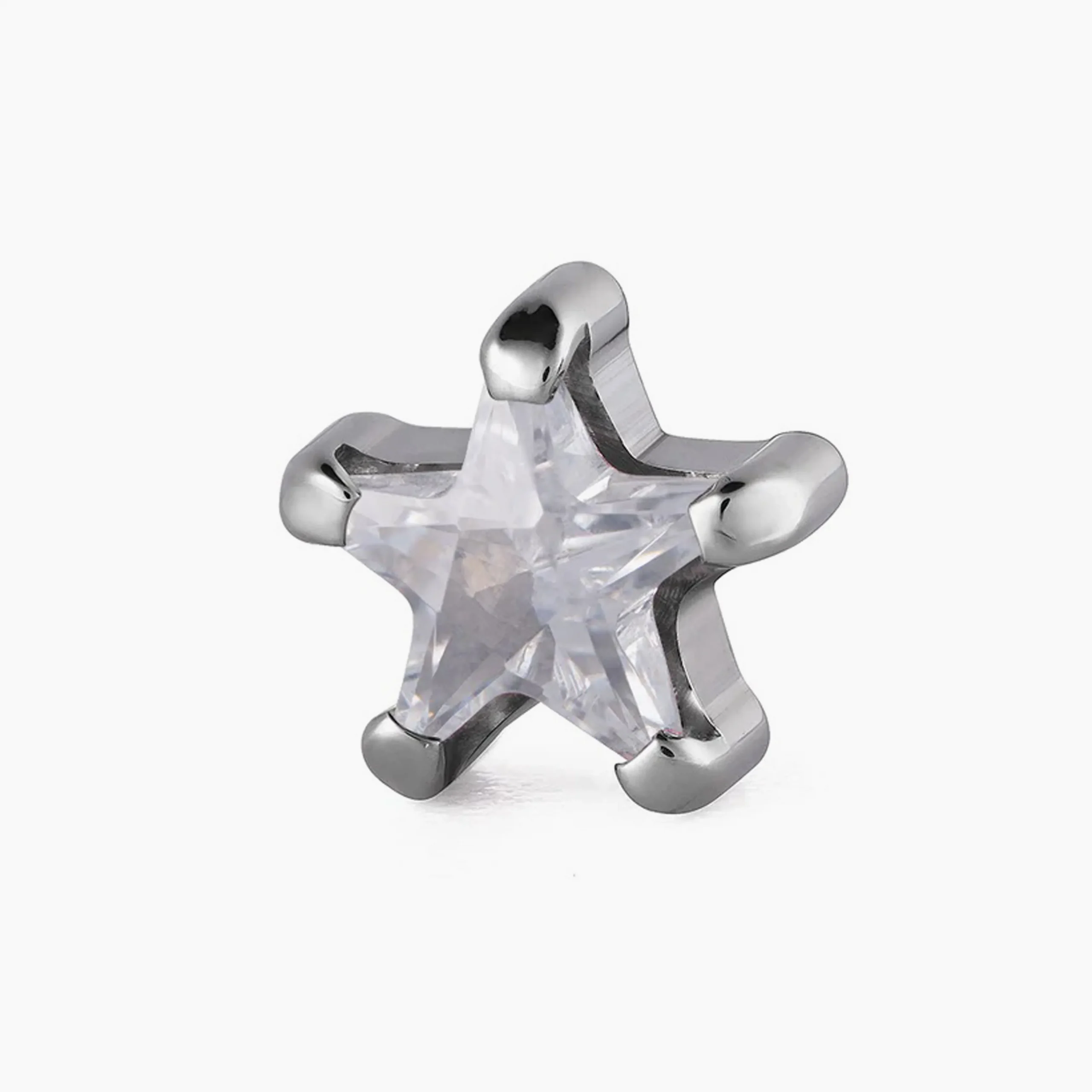 Titanový šperk s vnitřním závitem Stone Star s zirkonem
