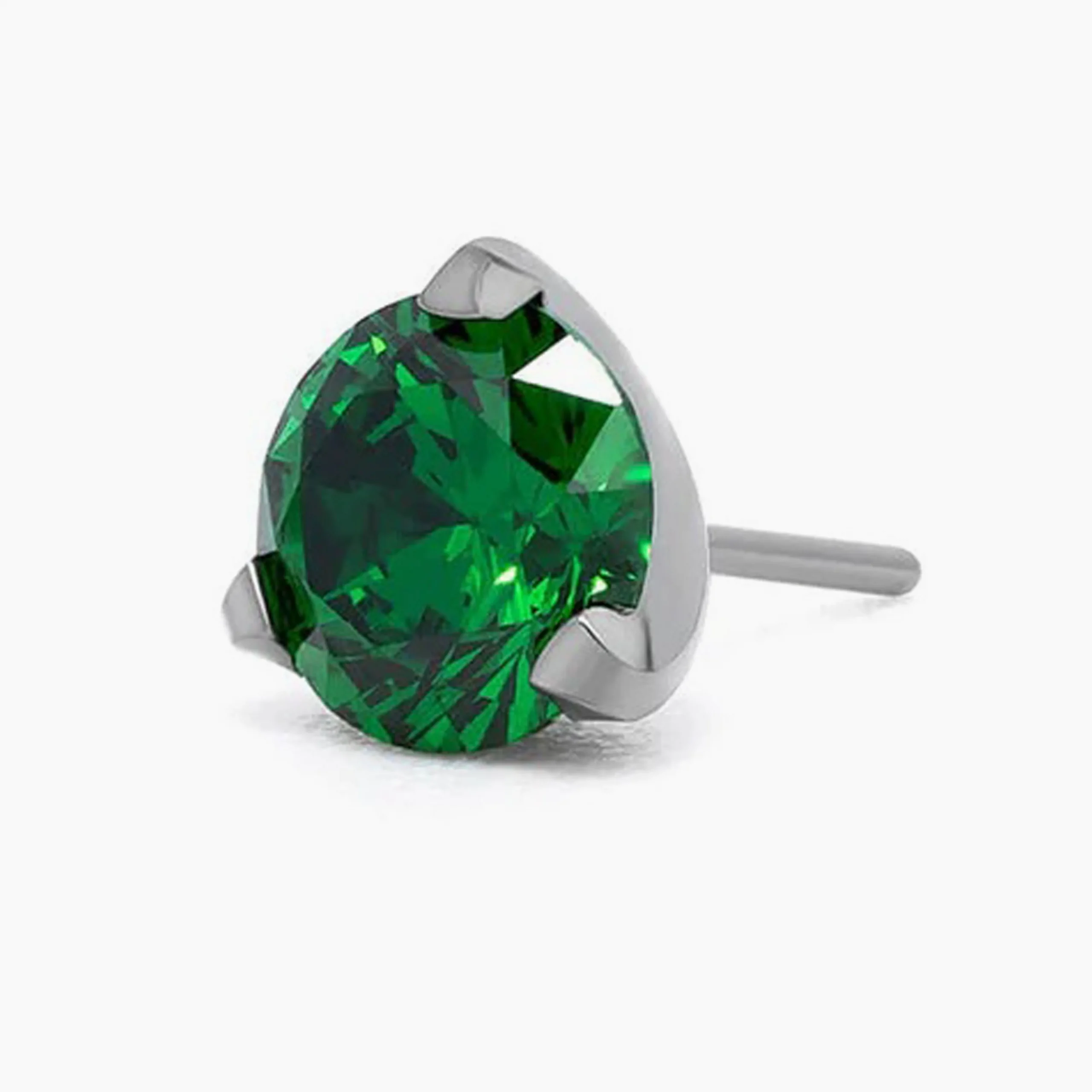 Titanová koncovka bez zavitu Three prong - Emerald