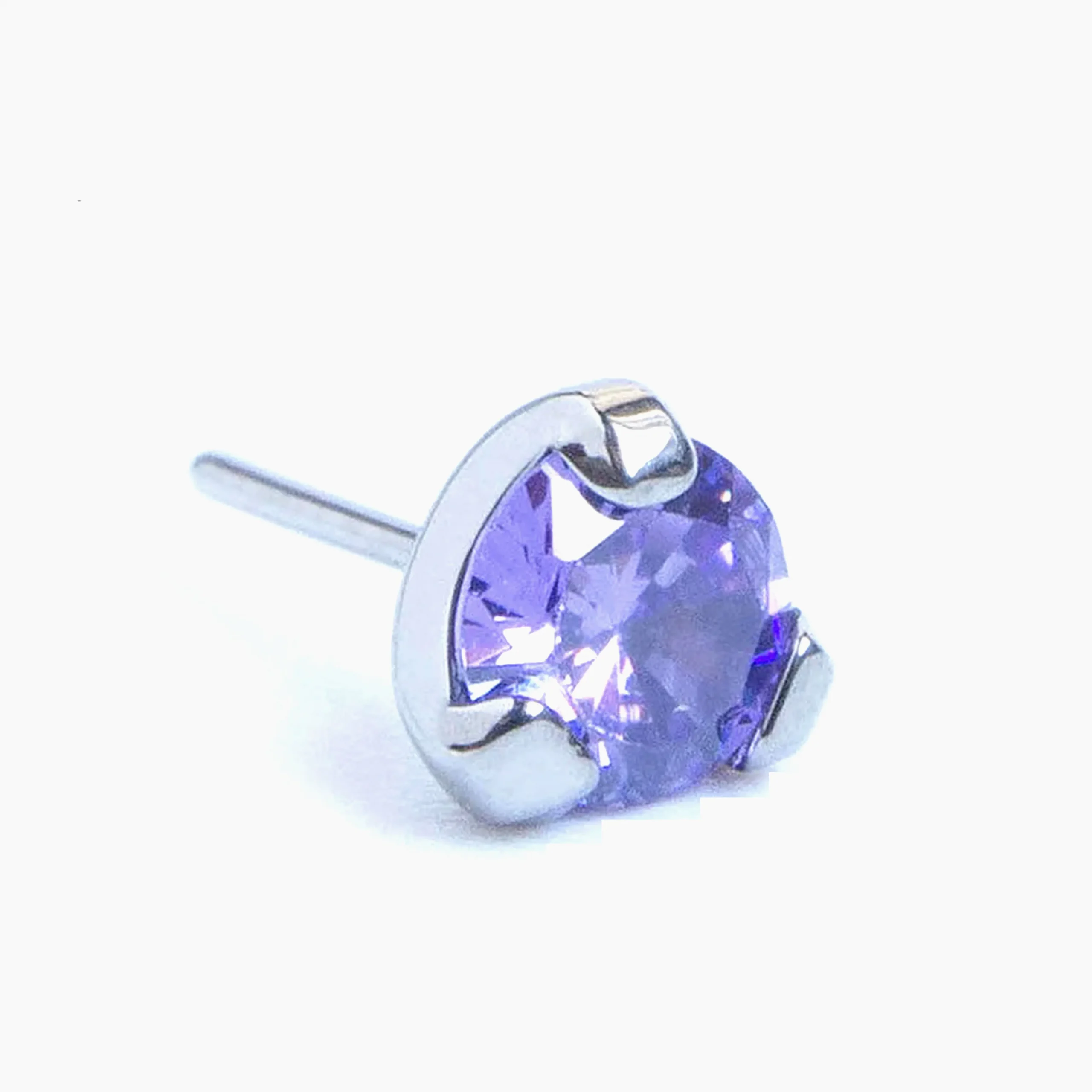 Titanová koncovka bez zavitu Three prong - Tanzanite