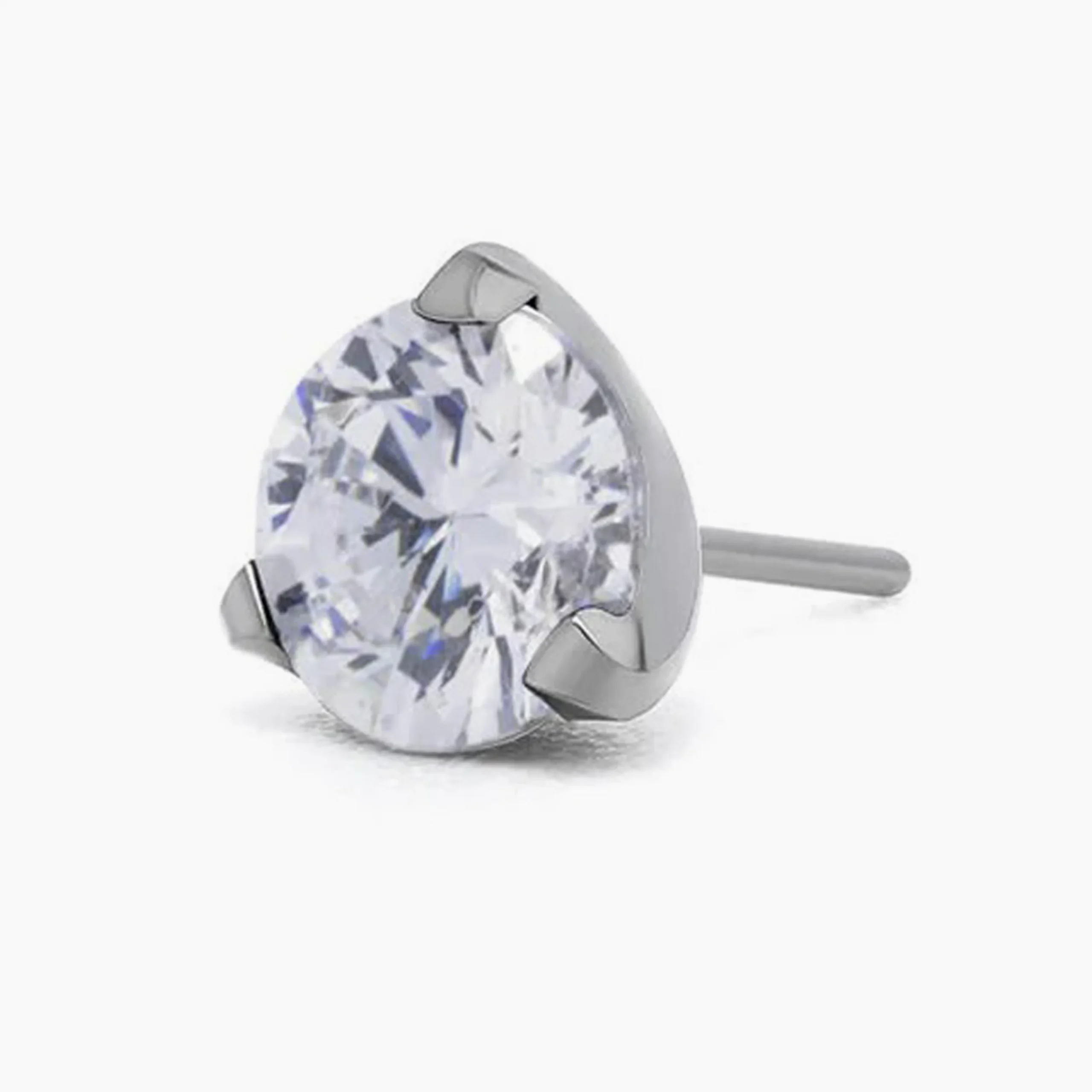 Titanová koncovka bez zavitu Three prong - Crystal