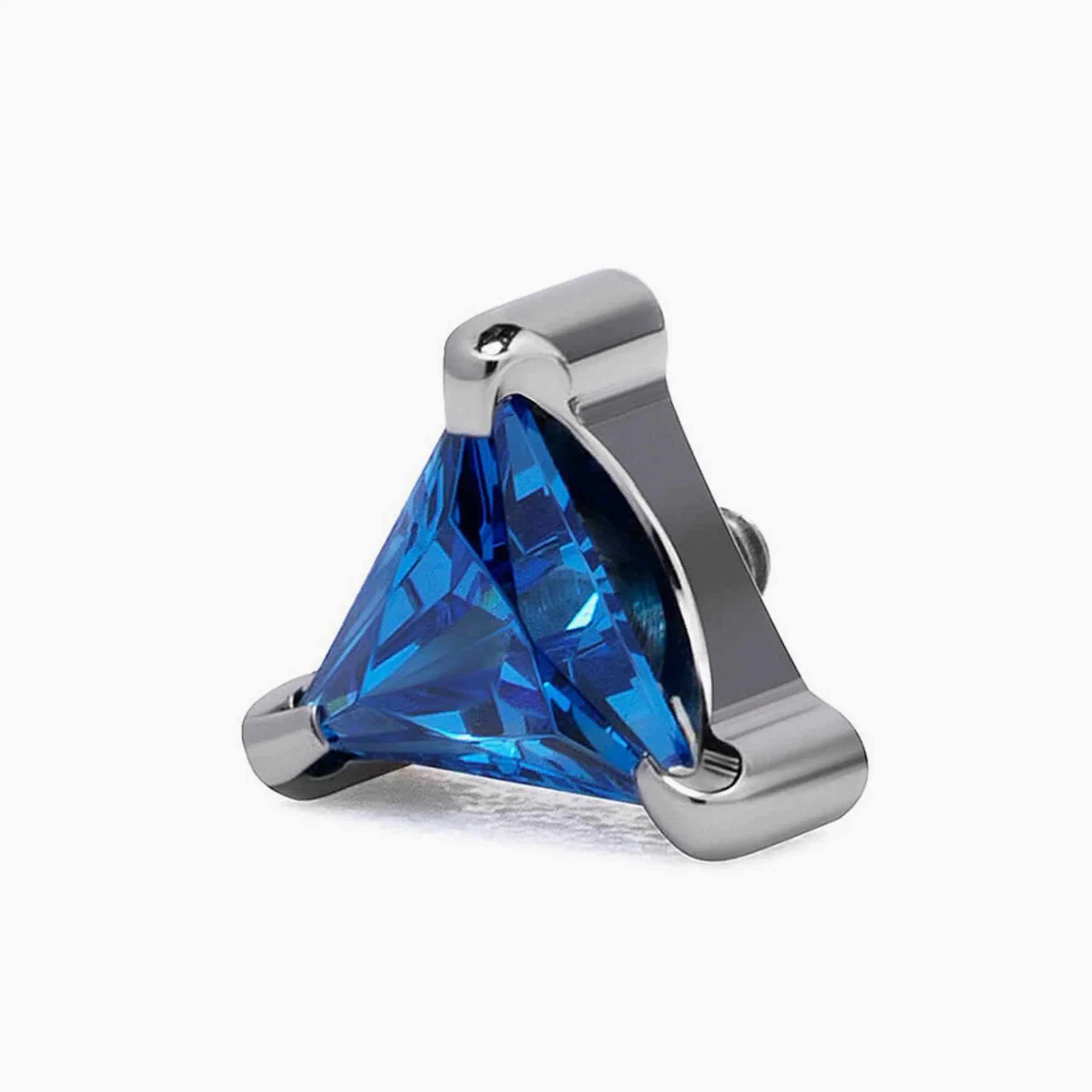 Titanový šperk s vnitřním závitem Trigon Blue