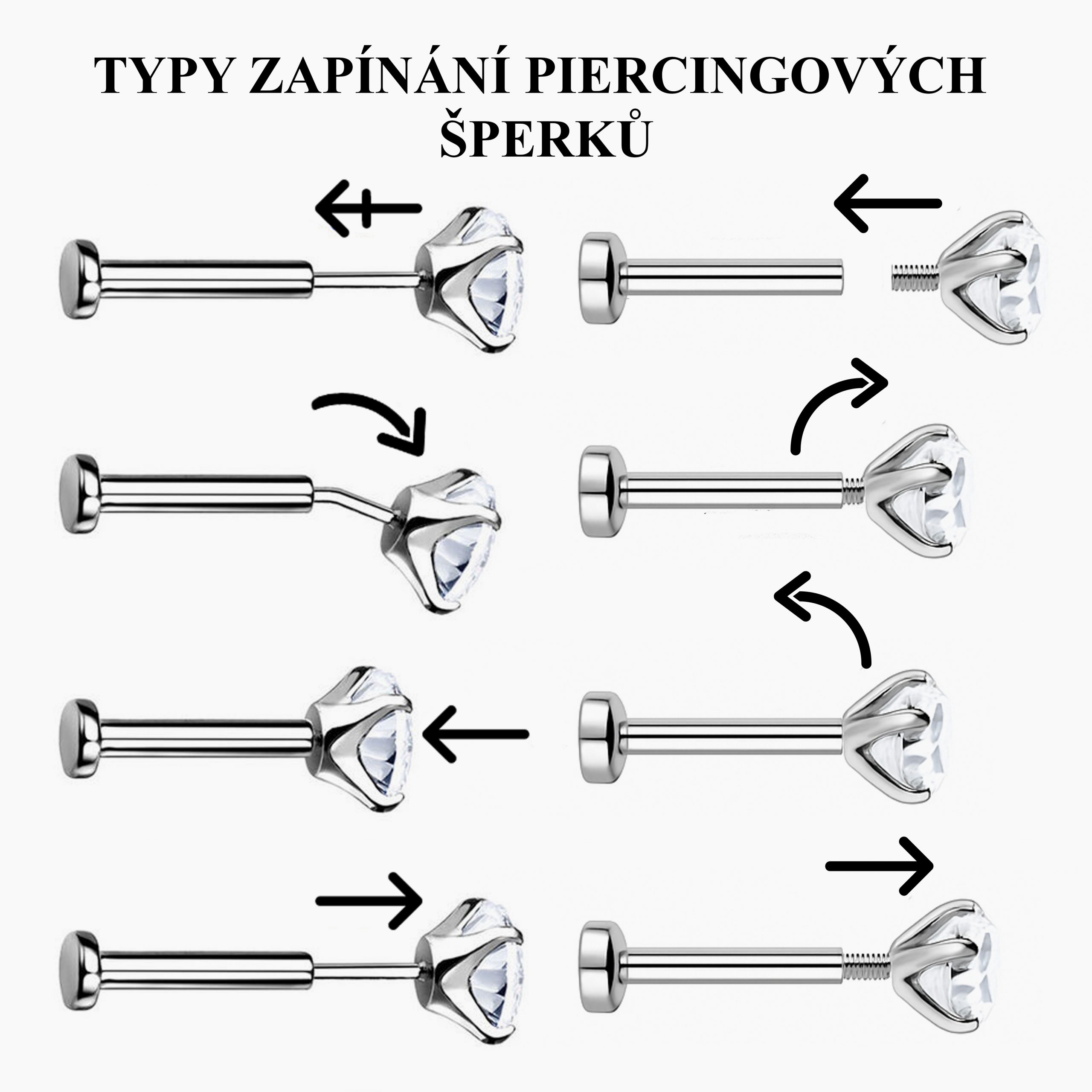 bezzata s zavitem kopie Typy zapínání