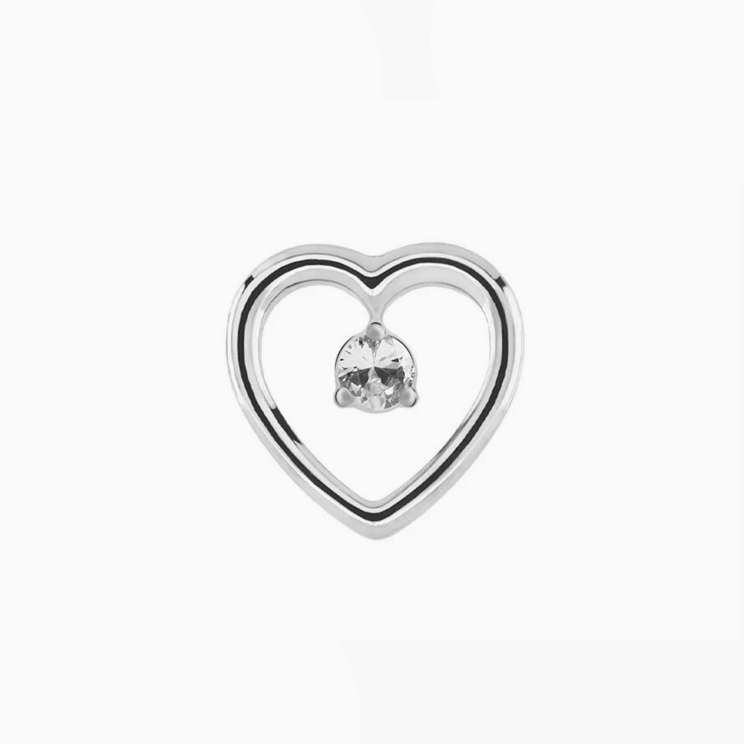 Titanový šperk s vnitřním závitem Heart Symbol