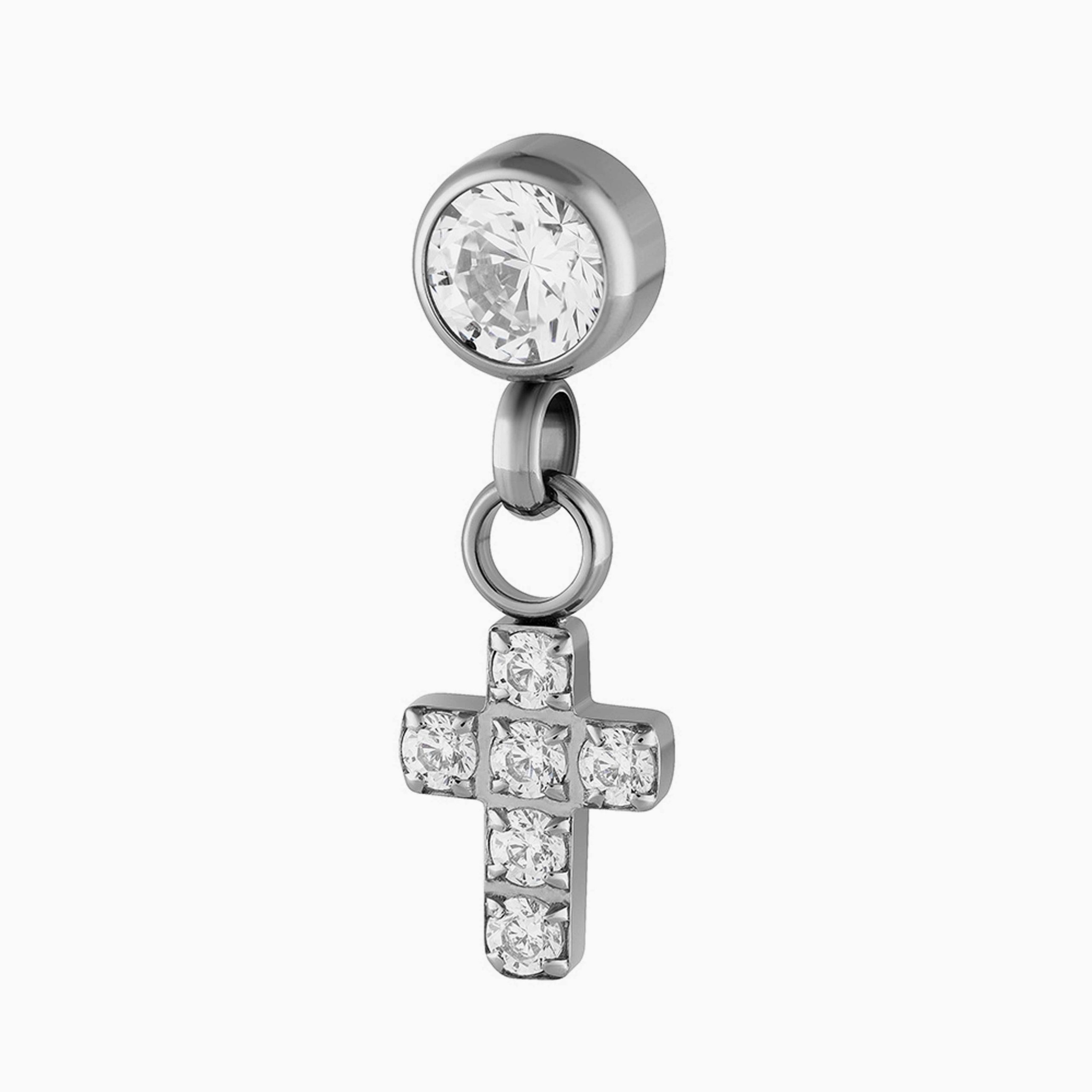 Titanový šperk s vnitřním závitem Pendant Cross